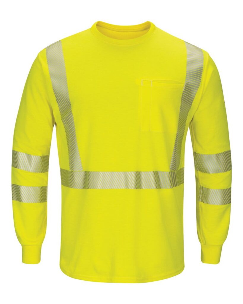 Bulwark Men's Hi-Visibility Lightweight Long Sleeve T-Shirt