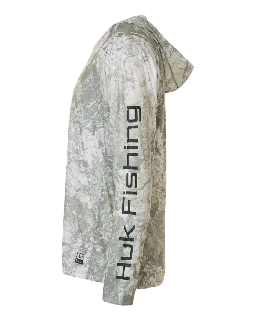 HUK Men's Pursuit Mossy Oak Printed Hooded Long Sleeve T-Shirt