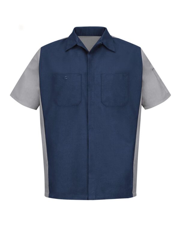 Red Kap SY20 Men's Short Sleeve Two-Tone Work Shirt