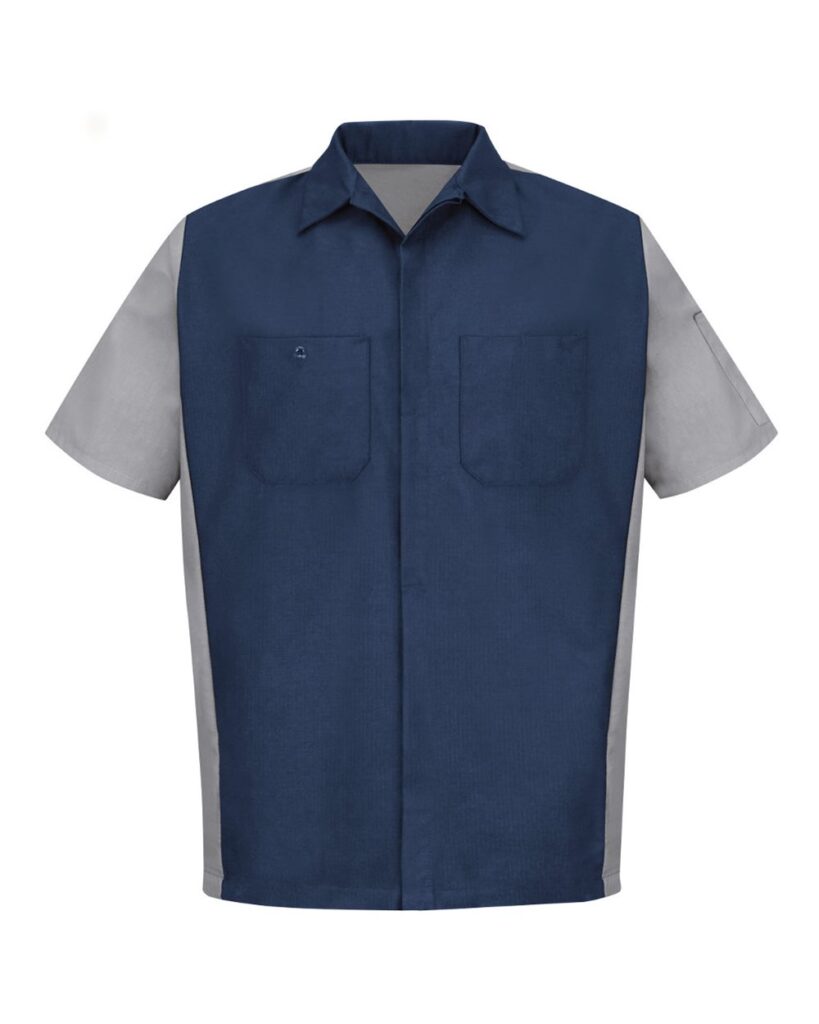 Red Kap SY20 Men's Short Sleeve Two-Tone Work Shirt